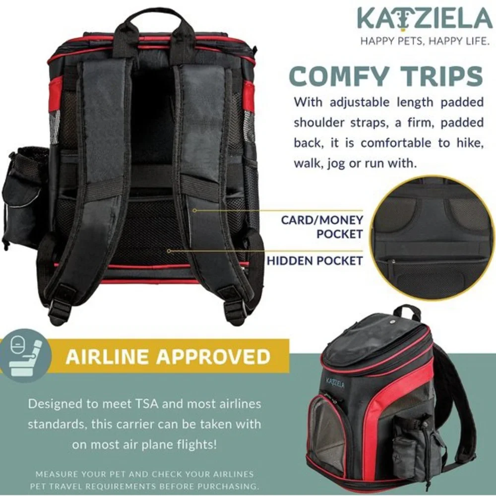 Katziela Voyager Backpack Dog/Cat Carrier
